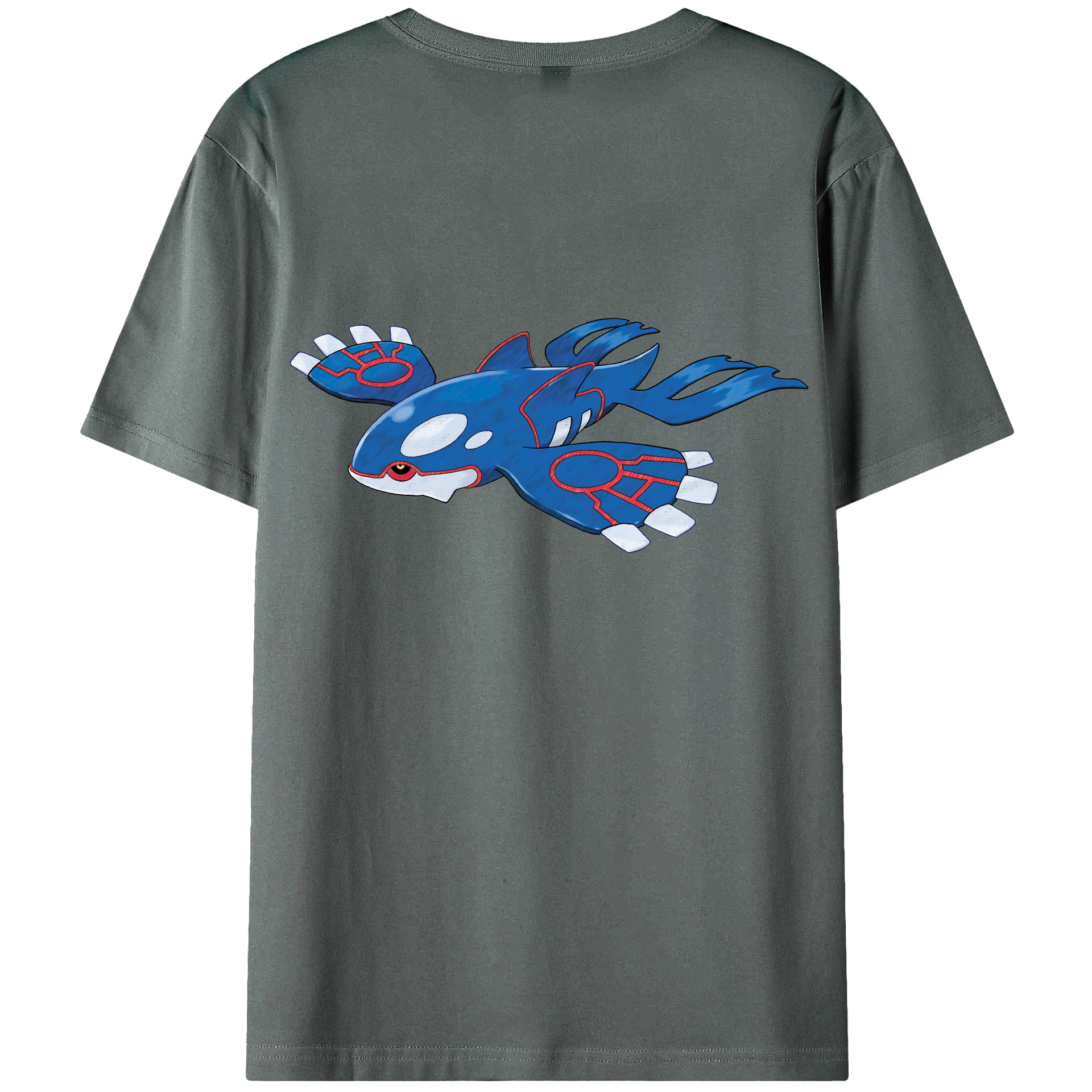 （画像用） ポケットモンスター Pokémon 綿100％ メンズ半袖Tシャツ（バックプリント） 通気性